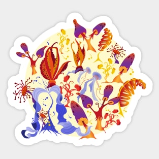 Extraterrestrial garden - light Sticker